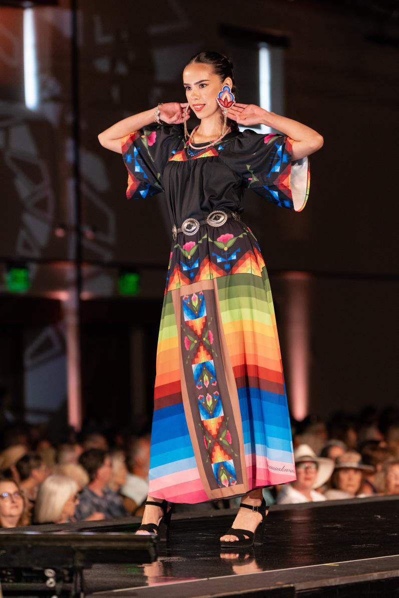 SWAIA 2025 | designer Osamuskwasis Roan | model Fern McKay Hoover | photographer @lotaboogie